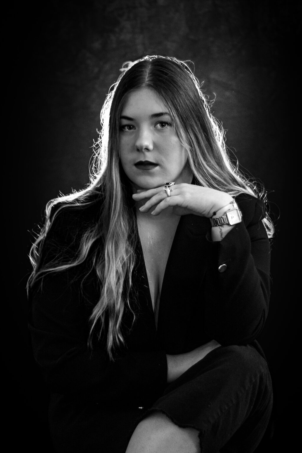 Exemple portrait en studio mobile Clélia Jallet