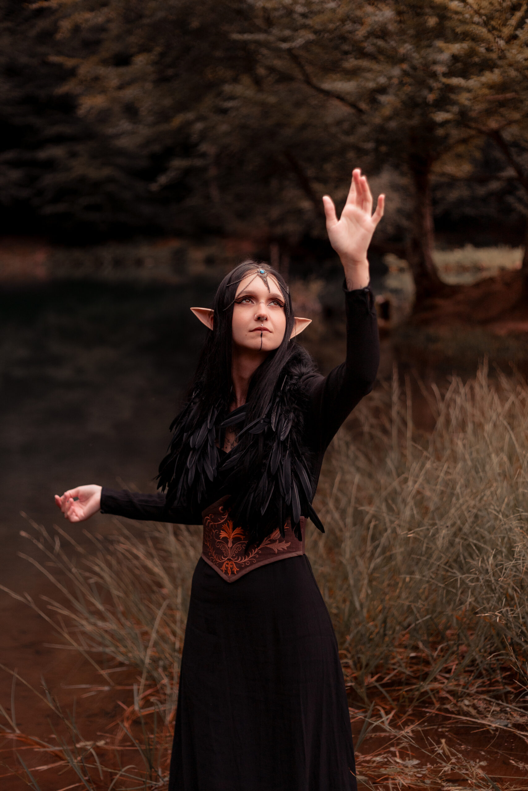 séance photo portrait fantastique elfique féérique onirique ariege clelia jallet portrait nature montagne 